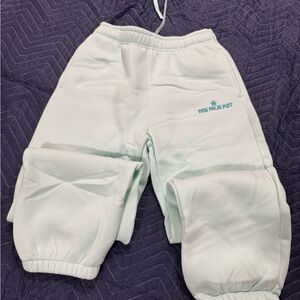 Pink Palm Puff Women's mint breeze sweatpants